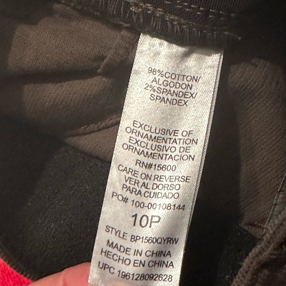 NWT Democracy "Ab"solution® Petite Corduroy Straight Leg Pants - Picture 10 of 14